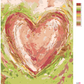 Paint by Numbers - Red Heart on Green Background