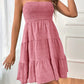 Smocked Tiered Sleeveless Mini Dress