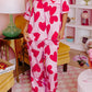 Pink Classic Heart Valentines Pajamas Set