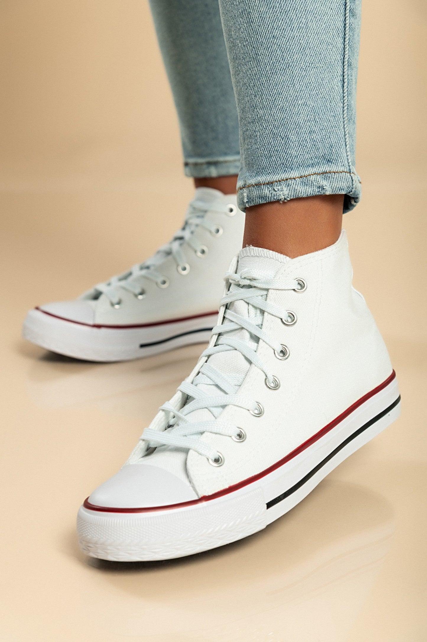 Stylish High-Top Canvas Sneakers