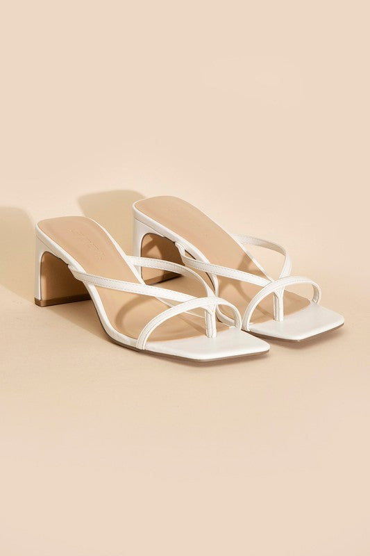 Strappy Thong Mule Sandals