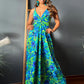 Twisted Printed V-Neck Cami Dress