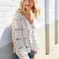 Boho Vibes Ivory Hand Crochet Patchwork Long Sleeve Top