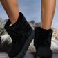 Thermal Faux Fur Suede Platform Boots