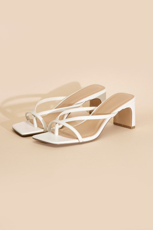 Strappy Thong Mule Sandals