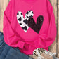 Heart Patch Long Sleeve Sweatshirt