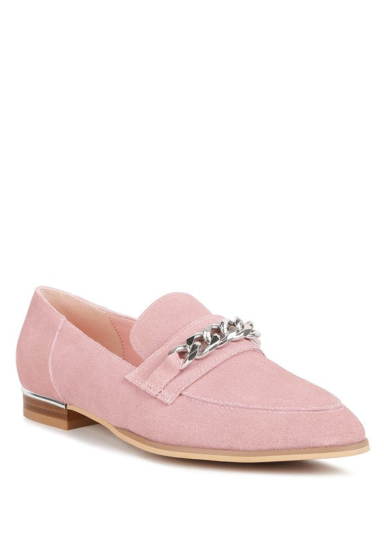 Ricka Chain Embellished Loafers