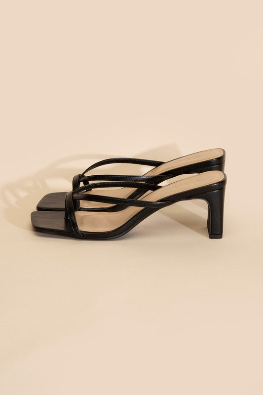 Strappy Thong Mule Sandals