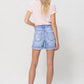 Distressed Boyfriend Shorts W/Cuffs