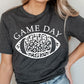 Game Day Leopard Spot White Football Graphic Tee