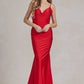 Cowl Neck Low Back Mermaid Open V-Back Long Evening Dress NXK490_3