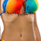 Rainbow Bikini W/Adjustable Shell Cup