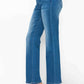 bytos Full Size Cat's Whiskers High Rise Straight Jeans