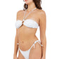 Pearl Strap Bandeau Top Two Piece Bikini