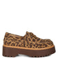 Onglur Leopard Real Suede Leather Oxford Loafers