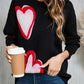 Angel Wings Heart Round Neck Long Sleeve Sweater