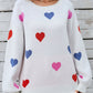 Angel Wings Heart Round Neck Long Sleeve Sweater