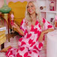 Pink Classic Heart Valentines Pajamas Set