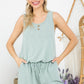 WASHED COMFY TERRY ROMPER