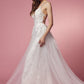 Lace & Beads Embroidered Mermaid Long Wedding Dress NXF485W_4