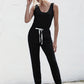 Knot Sleeveless Waist Jumpsuit