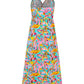 Twisted Printed V-Neck Cami Dress