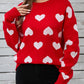 Angel Wings Heart Round Neck Long Sleeve Sweater