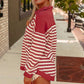 Women  V Neck Collared Drop Shoulder Sweatshirts