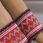 Boho Woven Platform Slide Sandals