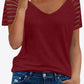V-Neck Raglan Sleeve Tee