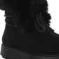 Bunting Faux Fur Collar Flatform Boots