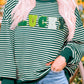 LUCKY Striped Round Neck Long Sleeve Sweatshirt