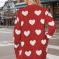 Heart Button Down Long Sleeve Cardigan