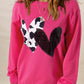 Heart Patch Long Sleeve Sweatshirt