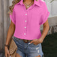 Mandy Textured Pocketed Button Up Shirt