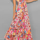 Tiered Ruffled Printed Sleeveless Dress