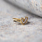 Heart Shape Irregular 925 Sterling Silver Ring