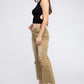 Distressed Vintage Washed Wide Leg Pants