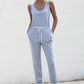 Knot Sleeveless Waist Jumpsuit