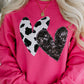 Heart Patch Long Sleeve Sweatshirt