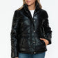 YMI Pocketed Zip Up Turtleneck Puffer Jacket