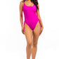 Solid Color One Piece Swimsuit