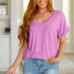 Absolute Favorite V-Neck Top in Orchid