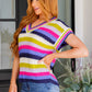 Another One V-Neck Striped Top