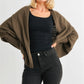 Batwing Sleeve Open Front Cardigan