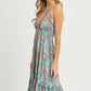 Halter Paisley Border Dress