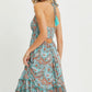 Halter Paisley Border Dress