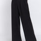 Contrast Waistband Straight Long Pants