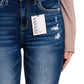 Feeling Empowered Denim Distressed Boot Cut Jeans