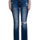 Feeling Empowered Denim Distressed Boot Cut Jeans